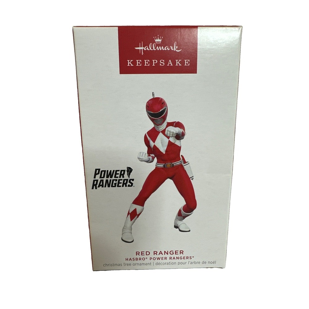 HALLMARK Power Ranger RED RANGER Mighty Morphin Hasbro New in Box
